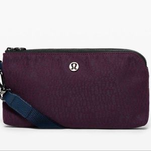 Lululemon Now and Later pouch or clutch plum color